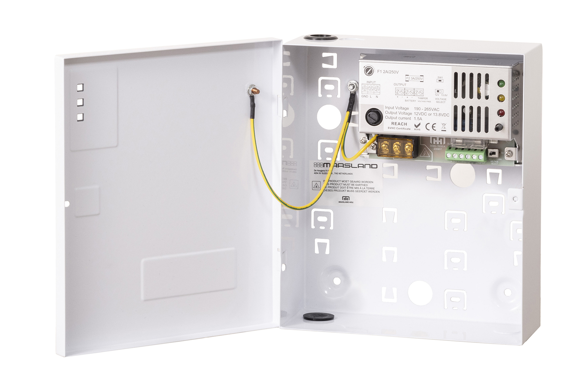 power supply in steel housing